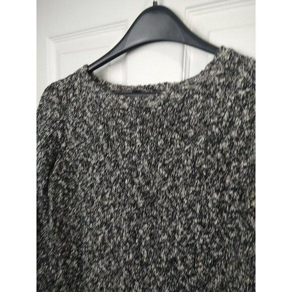 $ Buffalo David Button Black White Heather Long Sleeve Sweater Size XS - Picture 4 of 11